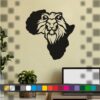 Stickers Carte d'Afrique - Lion