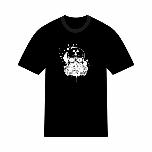 T-shirt Masque de Gaz - Squelette