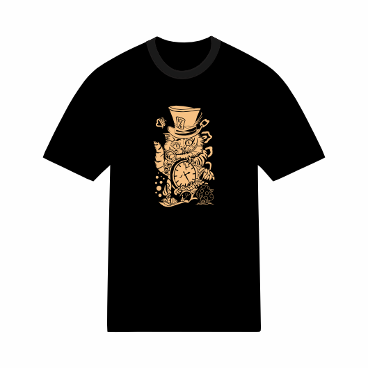 T-shirt Psychédélique - Chat Alice