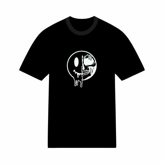 T-shirt Streetwear - Smiley Squelette