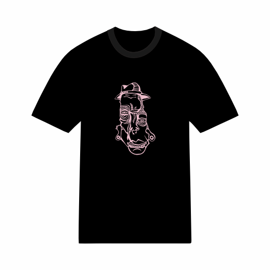 T-shirt Psychédélique - Visage