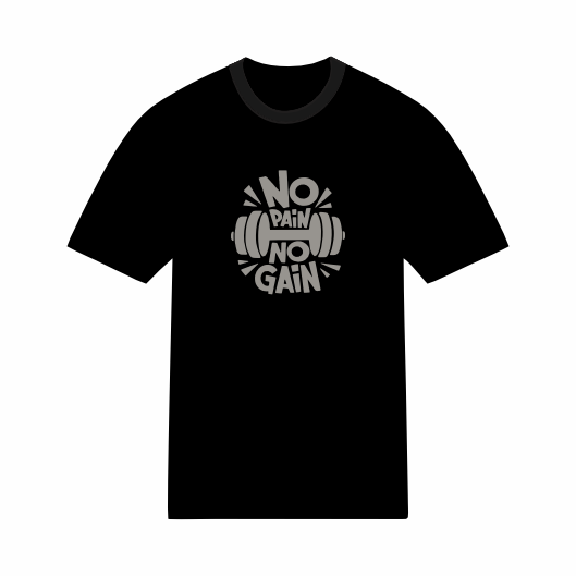 T-shirt Streetwear "No Pain No Gain"
