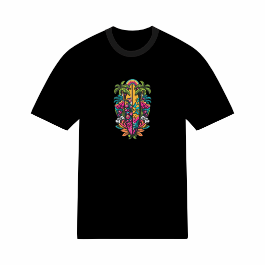 T-shirt Streetwear Été Surf