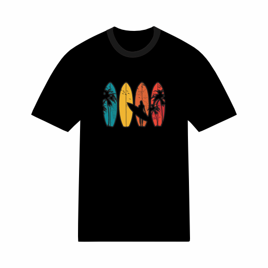 T-shirt Streetwear Surf Été