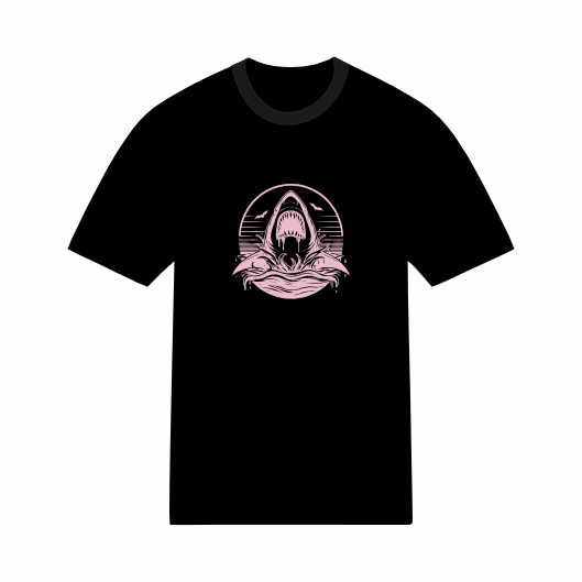 T-shirt Streetwear Requin Énervé