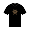 T-shirt psychédélique soleil en coton unisexe
