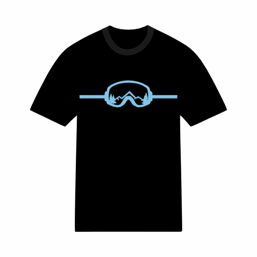 T-shirt Snowboard - Lunettes Montagne