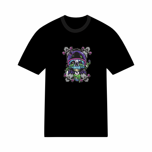 T-shirt Psychédélique - Skateur Trippy