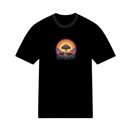 T-shirt Psychédélique - Champignon Hallucinogène