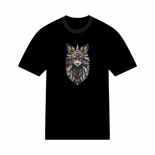 T-shirt Psychédélique - Chat Mandala