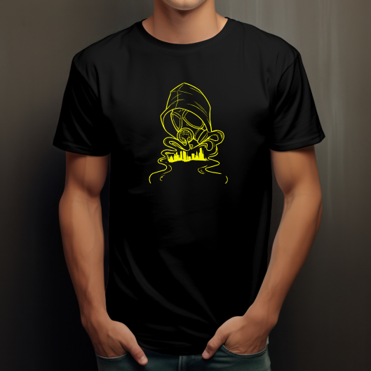 T-shirt Streetwear - Masque à Gaz