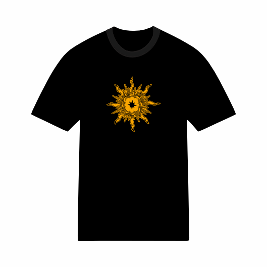 T-shirt psychédélique - Soleil