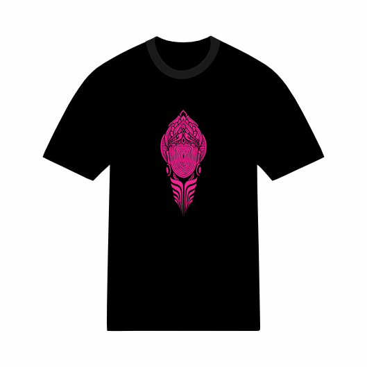 T-shirt Psychédélique - Visage Femme