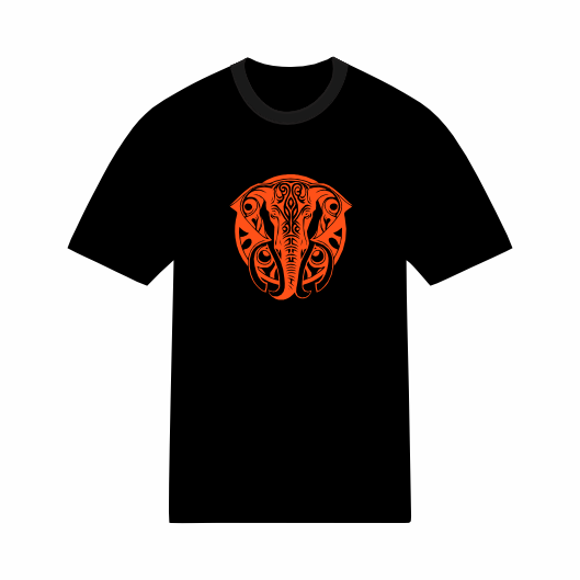 T-shirt Éléphant Mandala Psychédélique
