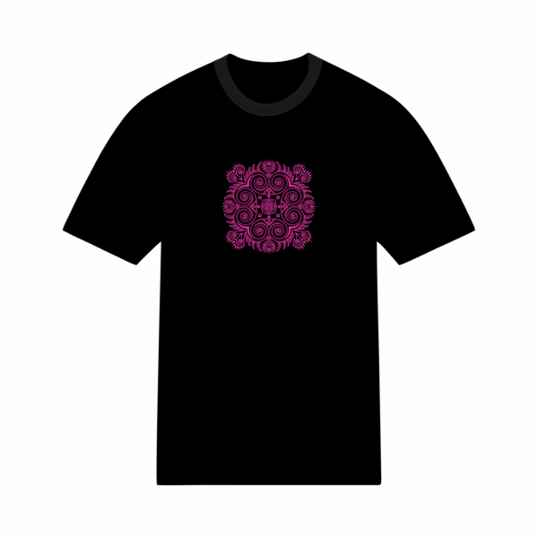 T-shirt mandala en coton unisexe