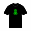 T-shirt géométrique hibou en coton unisexe