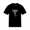 T-shirt mandala éléphant en coton unisexe