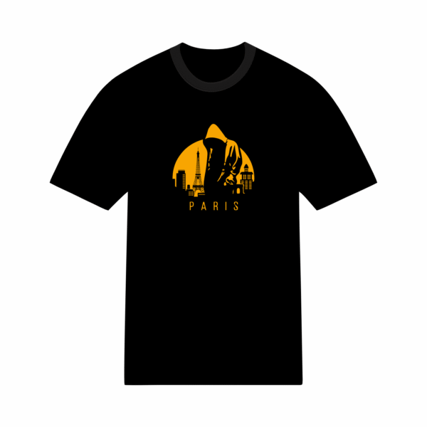 T-shirt "Paris" en coton unisexe