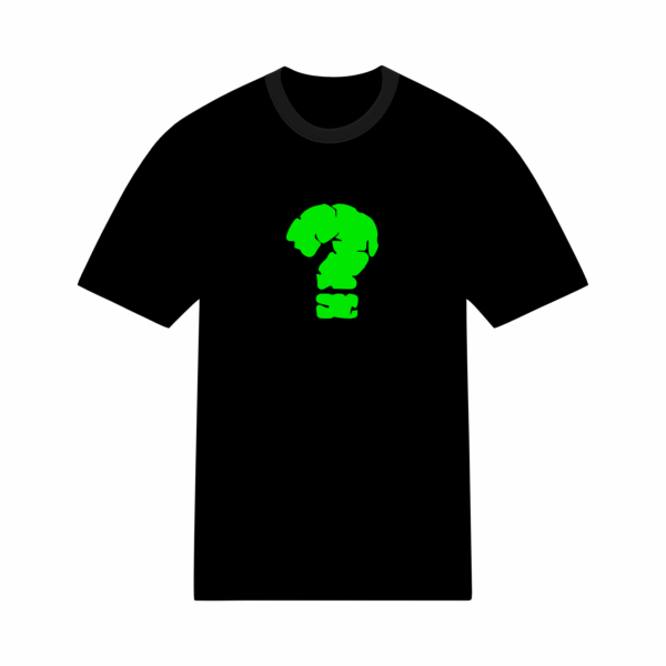 T-shirt streetwear coton unisexe avec motif question point d'interrogation