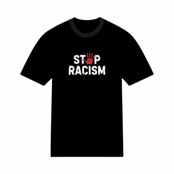 T-shirt streetwear Stop Racisme en coton 190 gr unisexe