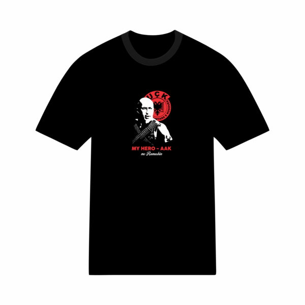 T-shirt Albanais Patriotique en coton 190 gr unisexe
