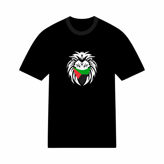 T-shirt Martinique Lion avec drapeau