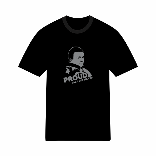 T-shirt albanais Albin Kurti