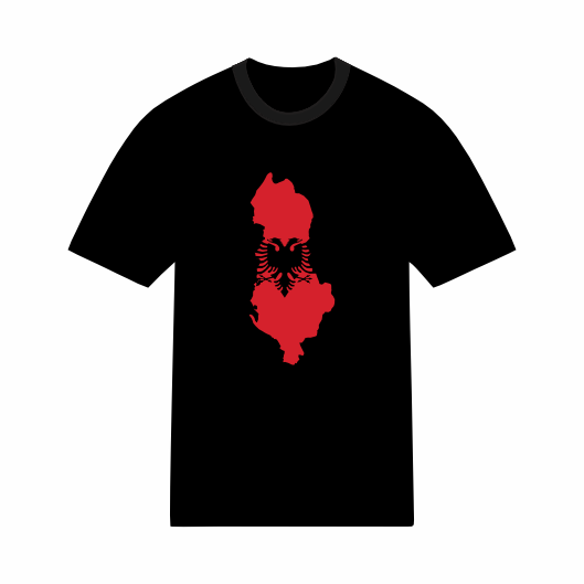T-shirt Carte Albanais