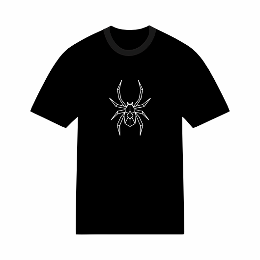 T-shirt Géométrique Araignée