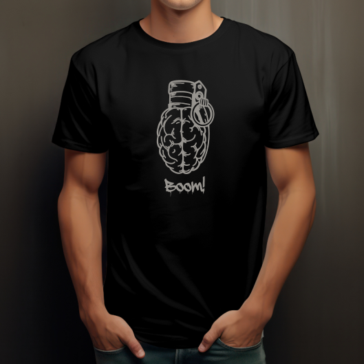 T-shirt Streetwear - Cerveau en Grenade