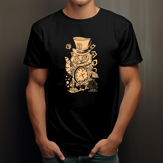 T-shirt Psychédélique - Chat Alice