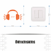Stickers Interrupteur Casque Musique