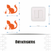 Stickers Interrupteur Chat Souris