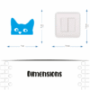Stickers Interrupteur Chat caché