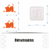 Stickers Interrupteur Chat Papillon