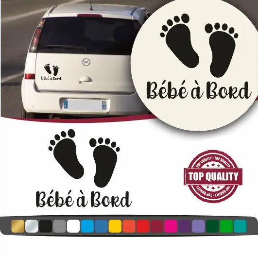 Bébé à Bord Petites Pieds
