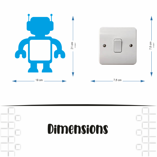 Stickers Interrupteur Robot