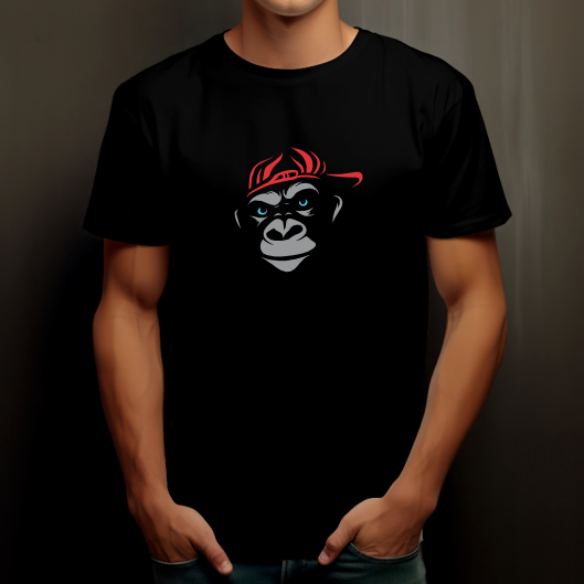 T-shirt Streetwear Singe Drôle