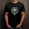 T-shirt Streetwear - Loup Mandala
