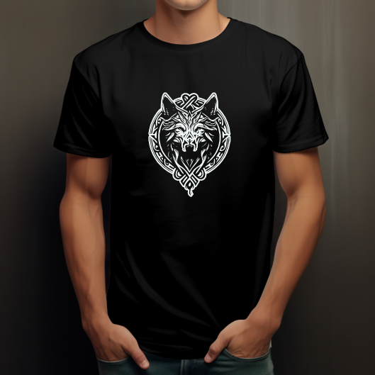 T-shirt Streetwear - Loup Mandala