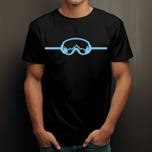 T-shirt Snowboard - Lunettes Montagne