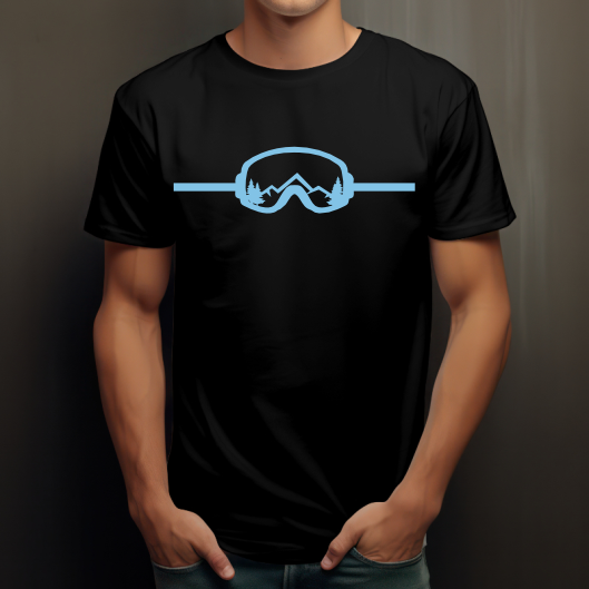 T-shirt Snowboard - Lunettes Montagne