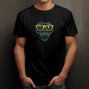 T-shirt Gorille avec des Lunettes