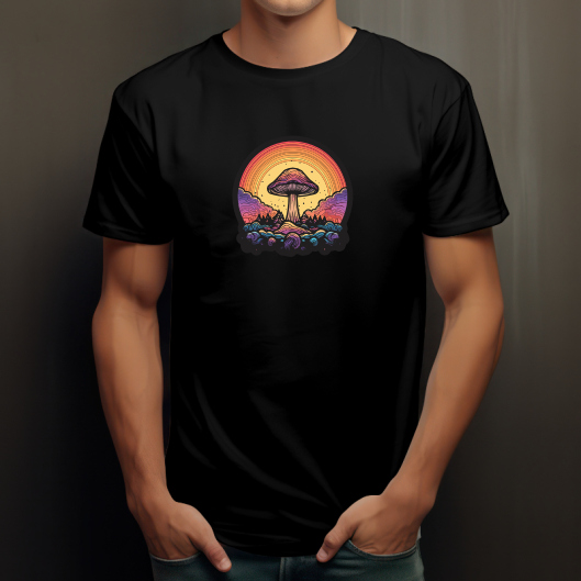 T-shirt Psychédélique - Champignon Hallucinogène