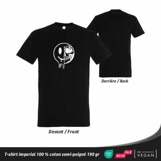 T-shirt Streetwear - Smiley Squelette