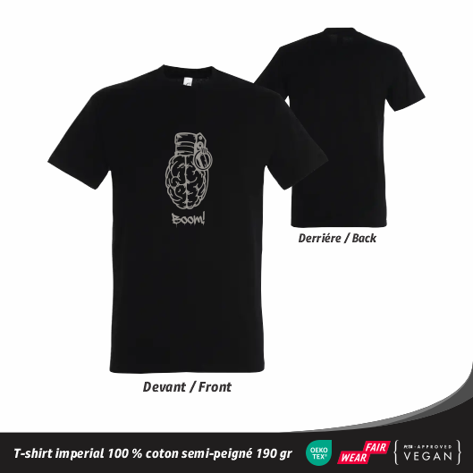 T-shirt Streetwear - Cerveau en Grenade