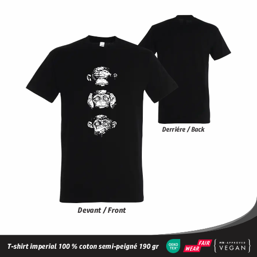 T-shirt Les Trois Singes