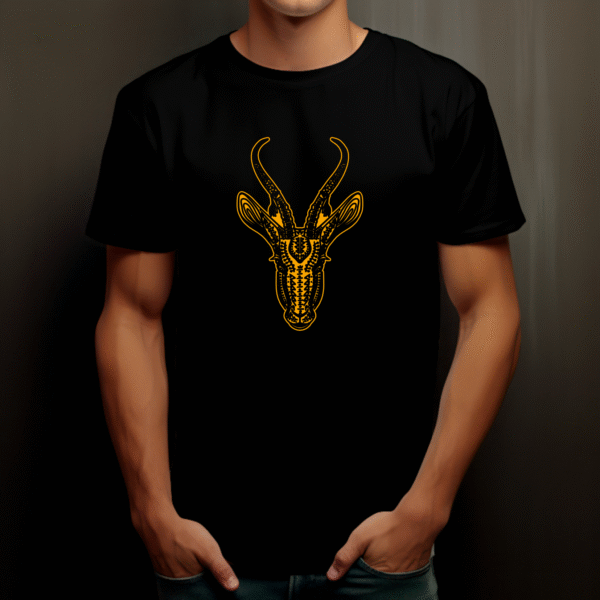 T-shirt mandala cerf en coton unisexe
