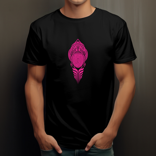 T-shirt Psychédélique - Visage Femme