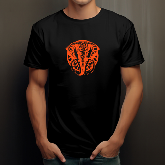 T-shirt Éléphant Mandala Psychédélique